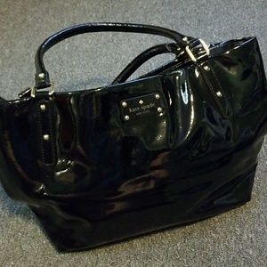 Kate Spade - Large Black Leather Tote